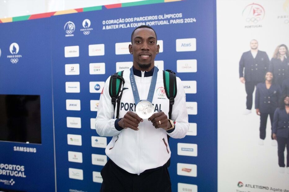 Chegada ao aeroporto de Lisboa do atleta Pedro Pichardo 