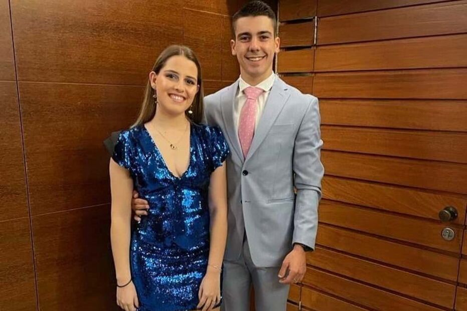 Iúri Leitão e a namorada Carolina Lourenço Ribeiro