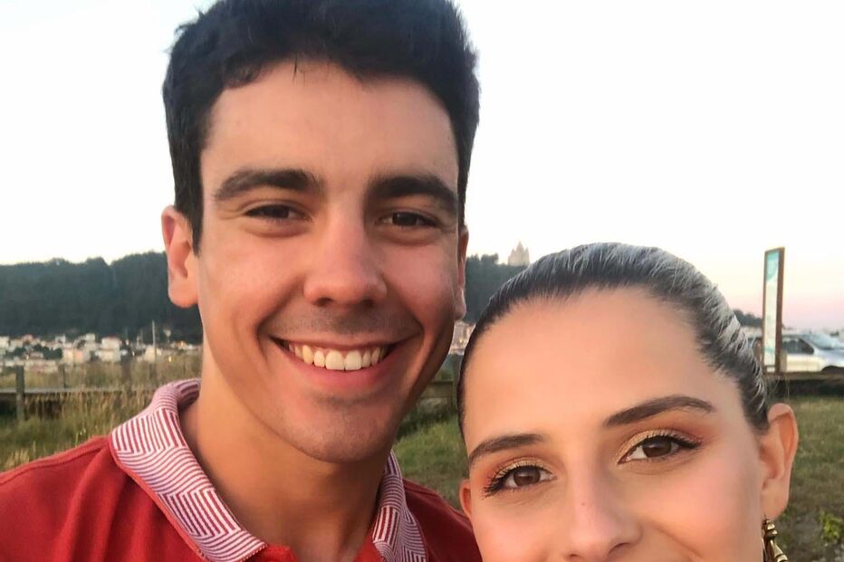 Iúri Leitão e a namorada Carolina Lourenço Ribeiro