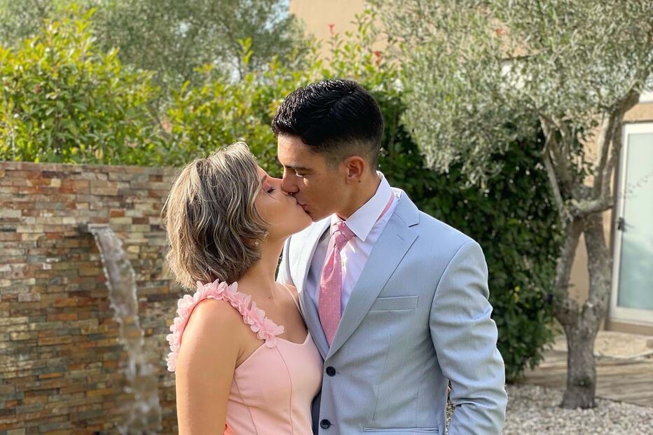 Iúri Leitão e a namorada Carolina Lourenço Ribeiro