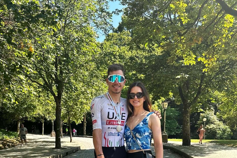 Rui Oliveira e a namorada Michaela Drummond