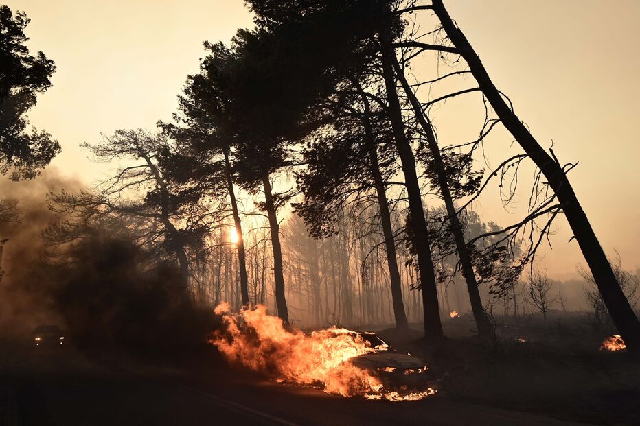 Incêndio em Varnavas, Grécia
