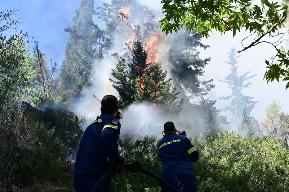 Incêndio em Varnavas, Grécia
