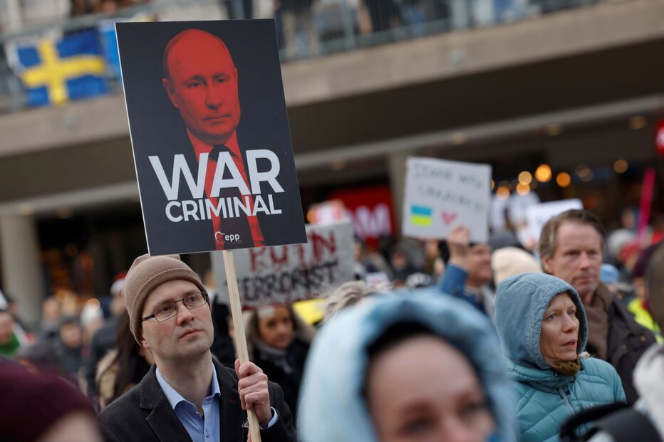 Manifestação contra a guerra