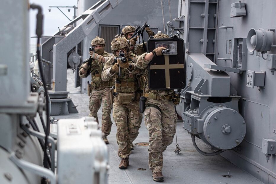 Fuzileiros em operação