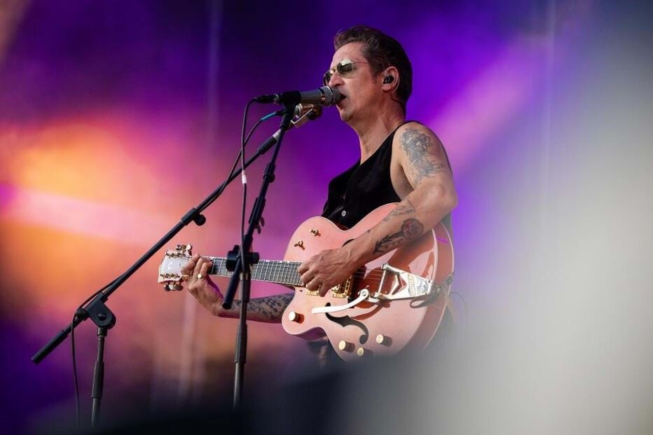 The Legendary Tigerman atua durante o primeiro dia do festival de música Vilar de Mouros, em Vilar de Mouros