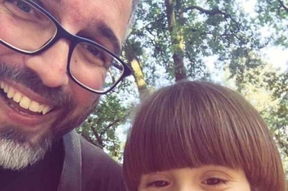 Pedro Chagas Freitas e o filho Benjamim