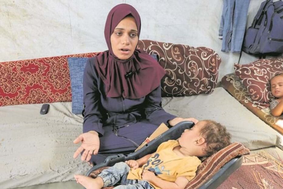 Abdul, de 11 meses, é o primeiro caso confirmado de poliomielite em Gaza. Está paralisado