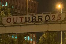 Tarja junto ao estádio do Benfica deixa recado a Rui Costa