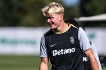 Conrad Harder no treino