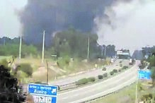 Incêndio cortou a A25 