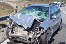 Colisão rodoviária na A25 em Celorico da Beira