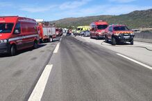 Colisão rodoviária corta A25 nos dois sentidos em Celorico da Beira 