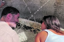 José Condessa e Luisinha Oliveira em lua-de-mel