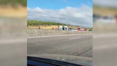Camião tombado condiciona trânsito na A1 em Santarém