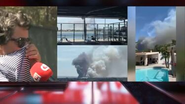 “Vim cá fora e vi uma nuvem de fumo gigante”: morador relata momento em que se apercebeu da proximidade do incêndio na Amora 