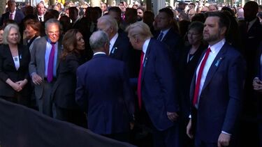 Após debate tenso, Kamala Harris e Trump cumprimentam-se em evento que assinala os 23 anos do 11 de Setembro