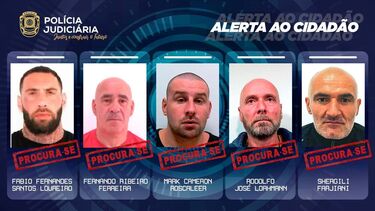 Reclusos evadidos da prisão de Vale de Judeus, criminosos perigosos