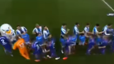 Transmissão televisiva captou momento