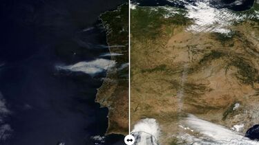 Imagens da NASA mostram evolução dos incêndios em Portugal