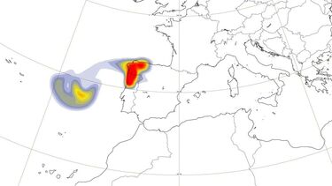 Galiza com recomendações e mapa sobre partículas de fogos portugueses na região