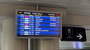 Mais de 30 voos de e para Beirute cancelados esta terça-feira