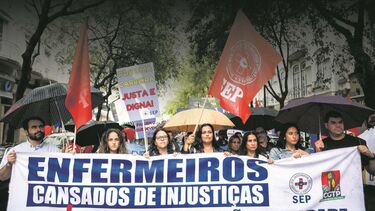 Protesto de enfermeiros em Lisboa