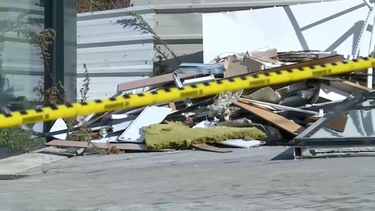 Parte de telhado de loja colapsa e causa prejuízo de milhares de euros em Aveiro 