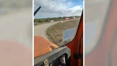 Descolagem de avião a jato atira motociclista ao chão em Tires