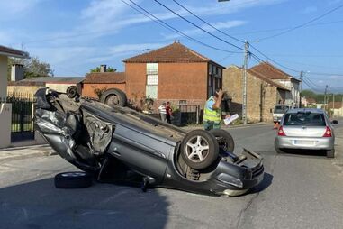 Colisão em Oliveira do Bairro