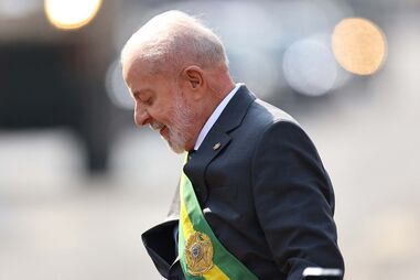 Lula da Silva numa parada do Dia da Independência do Brasil