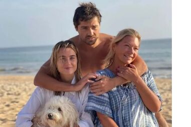 Kelly Bailey, Lourenço Ortigão e mãe, Carolina Ortigão