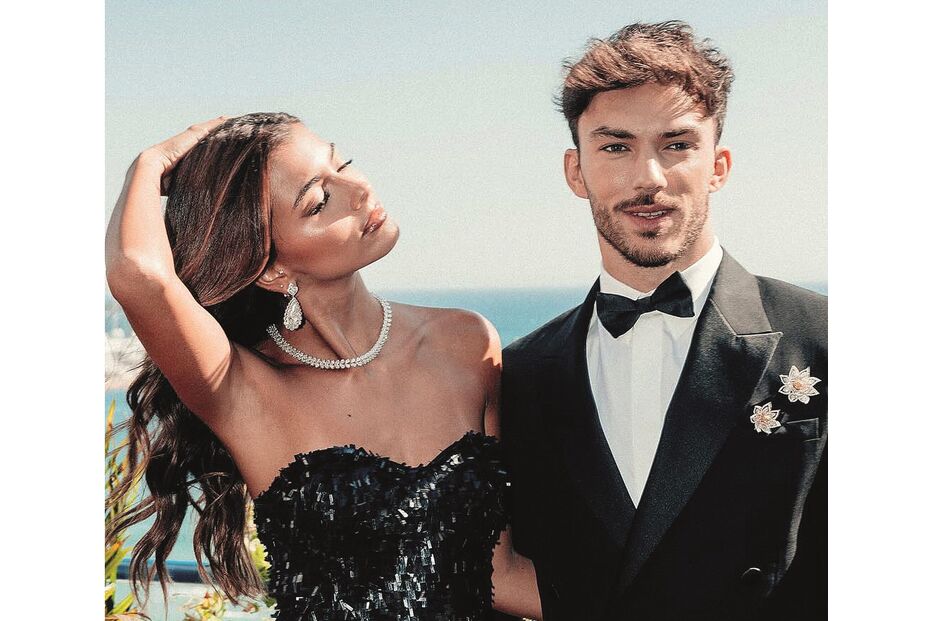 Kika Cerqueira Gomes namora com o piloto francês de Fórmula 1 Pierre Gasly 