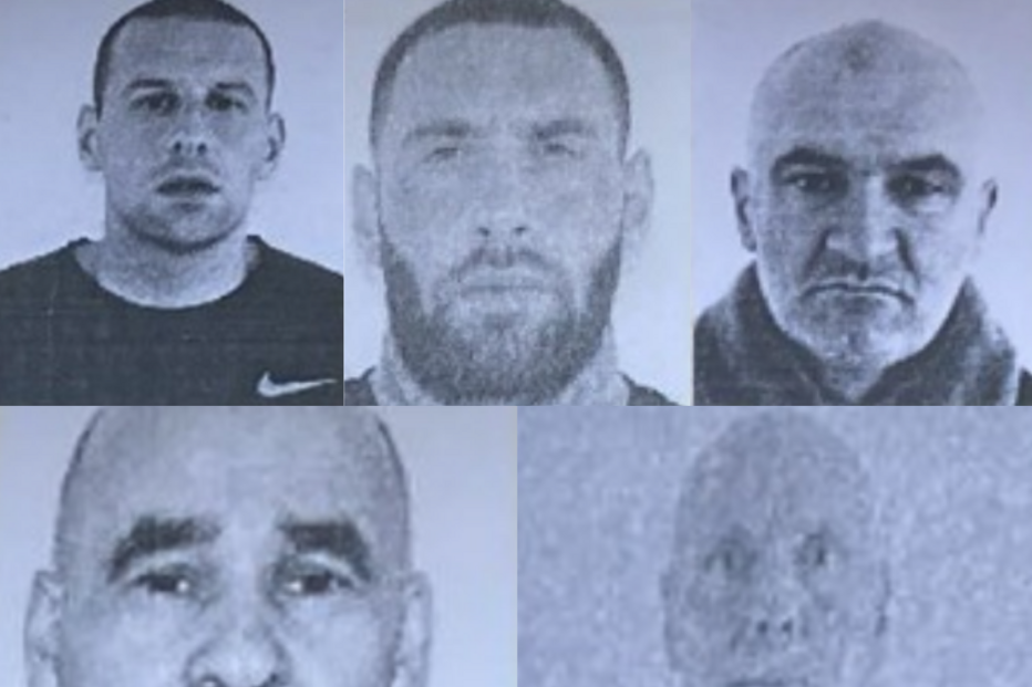 Os cinco reclusos