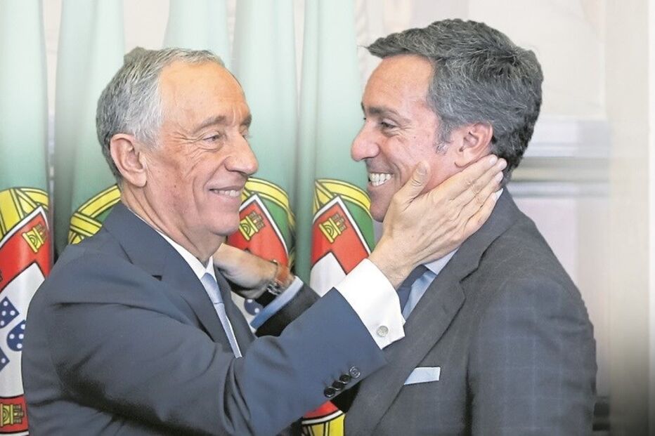Marcelo Rebelo de Sousa com o filho, Nuno Rebelo de Sousa