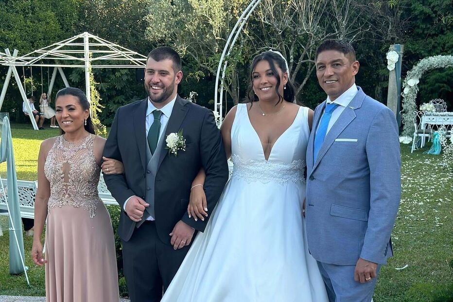 Mário Jardel casou a filha Victoria 