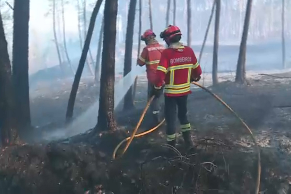 Incêndio lavra em Ourém, Santarém