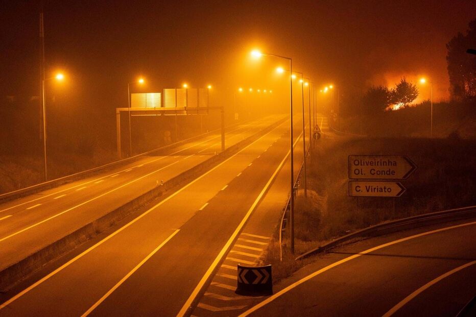 Incêndio deflagrou em Nelas e alastrou até Oliveirinha
