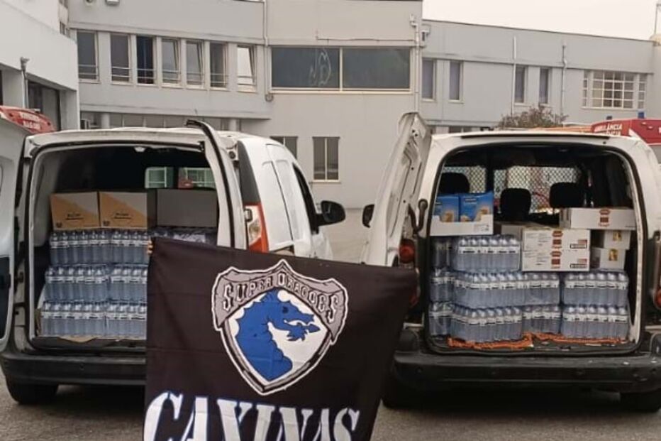 Donativos da claque dos Super Dragões