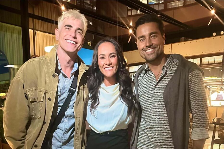 Reynaldo Gianecchini e Ricardo e Francisca Pereira