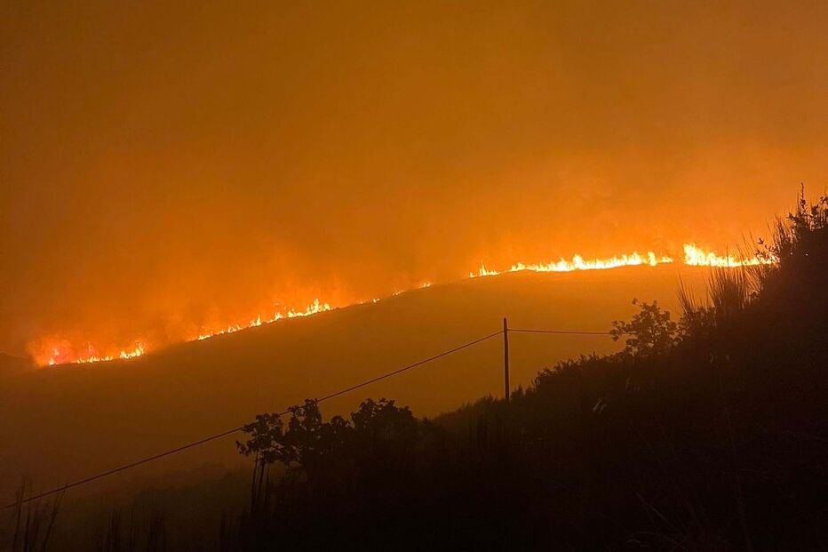 Chamas na Serra de Montemuro