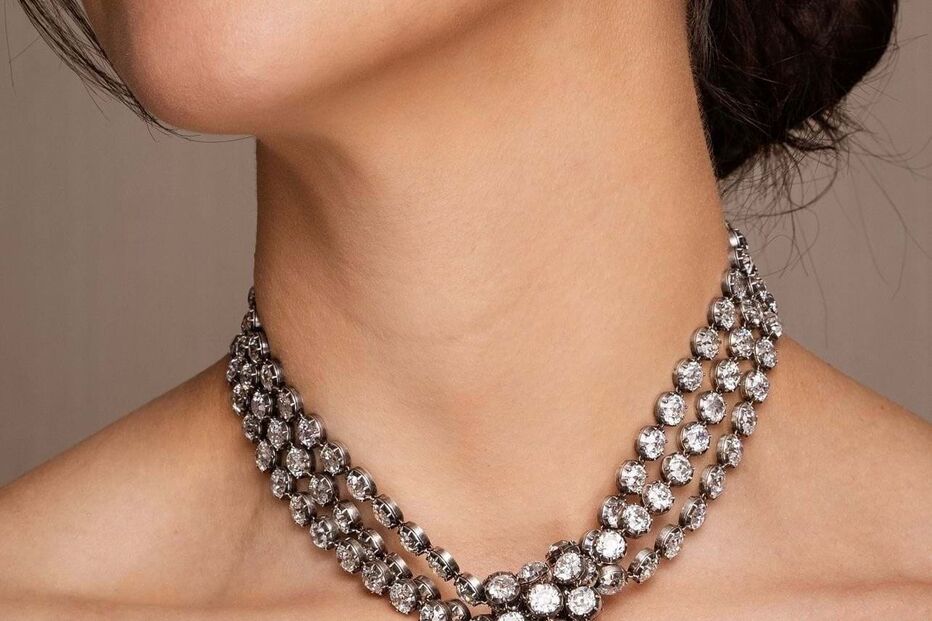 Colar de diamantes do século XVIII em leilão na Sotheby's