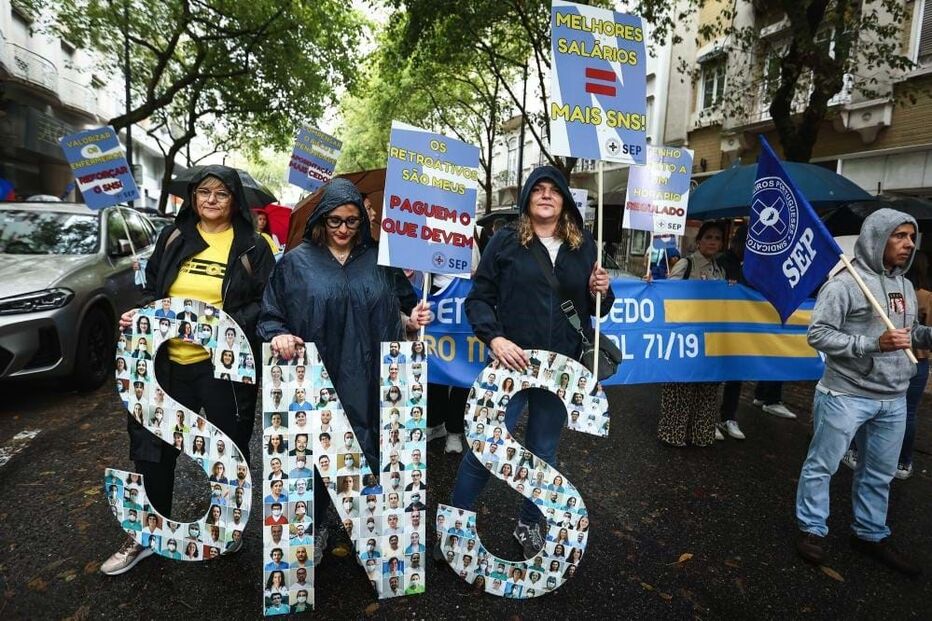 Enfermeiros manifestaram-se em Lisboa