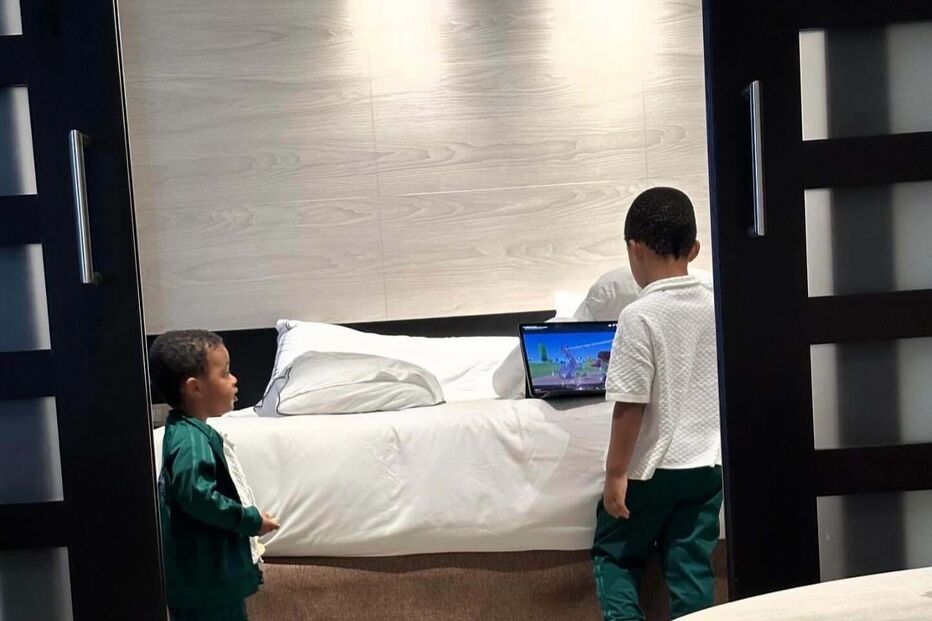 Jogador partilhou foto dos filhos