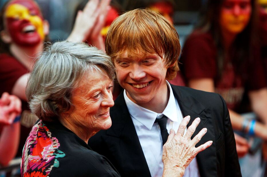 Maggie Smith e Rupert Grint