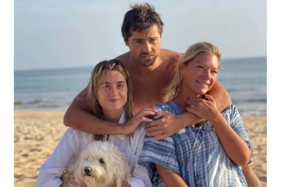Kelly Bailey, Lourenço Ortigão e mãe, Carolina Ortigão
