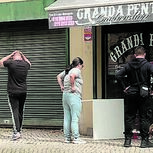 Barbearia de Carlos Pina, onde ocorreu o crime