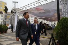 Luís Montenegro e Carlos Moedas nas cerimónias da Implantação da República em 2024