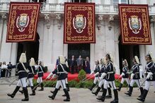 Marcelo Rebelo de Sousa, Luís Montenegro, José Pedro Aguiar-Branco e Carlos Moedas nas cerimónias da Implantação da República em 2024