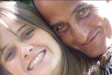 Carolina Deslandes e o pai Francisco 